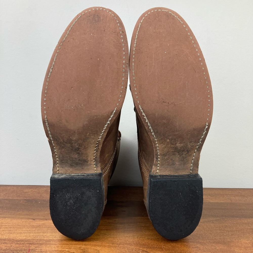 Laredo Brown Leather Western Kiltie Boots - Picture 9 of 13